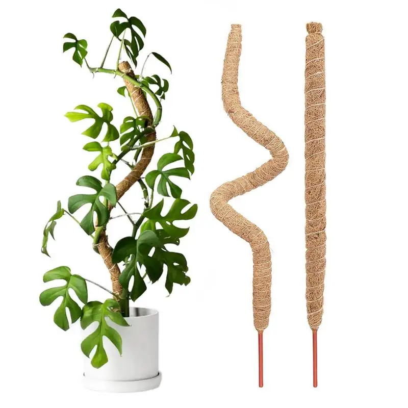 

Coconut Poles Plant Cages Climbing Pole Moss Stick for Plants Monstera Handmade Creepers Garden Courtyard for Indoor Plants