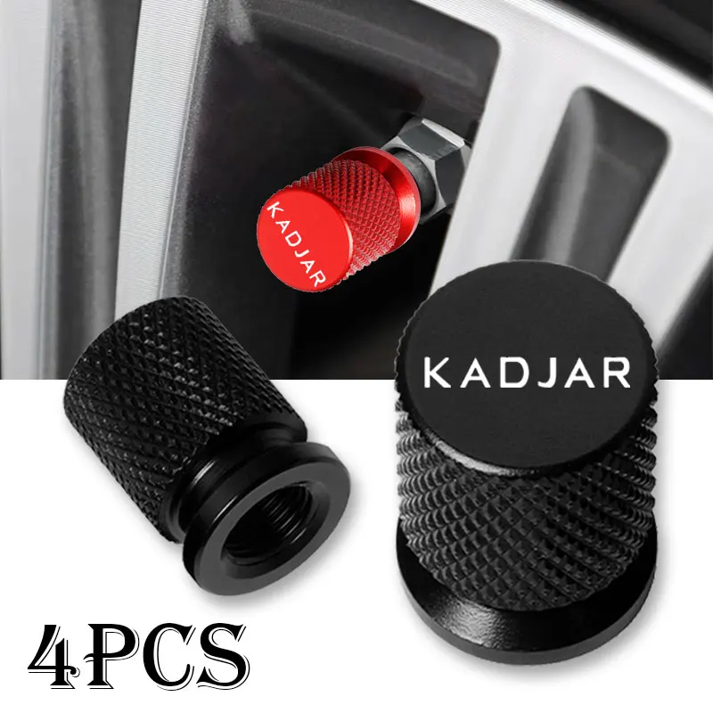 Car Wheel Tire Valve Caps Tyre Stem Covers Airdust Waterproof For Renault Kadjar Accessories