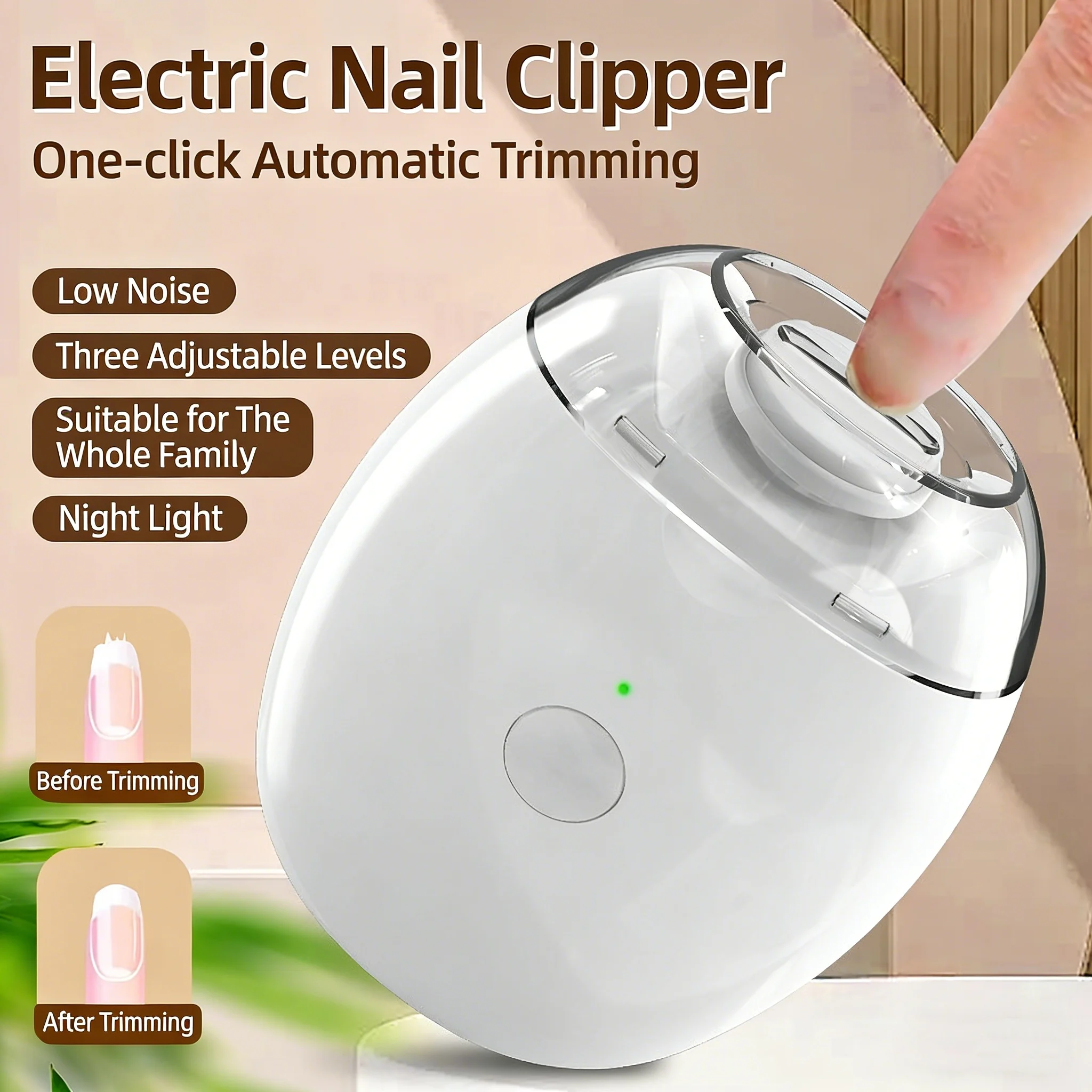 Trimmer, Electric Nail Clipper, Fully Automatic Nail Trimmer for Baby, Elderly, Children's Nail Polish Trimmer
