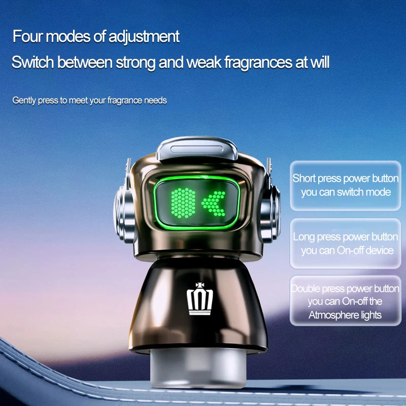 AI روبوت سيارة العطر الروائح التلقائي رذاذ العطور الناشر لتويوتا كراون هايلكس كروزر بريوس تاكوما سليل راش أكوا
