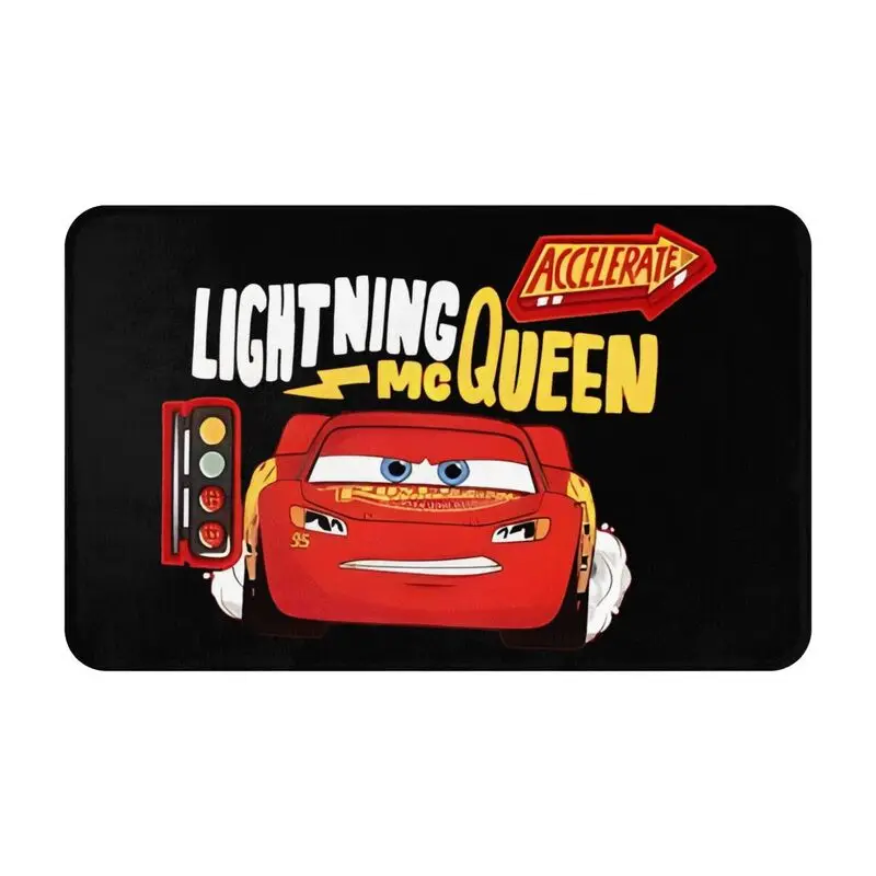 Custom Cars Lightning Mcqueen Front Floor Door Entrance Mats Indoor Bathroom Kitchen Doormat Living Room Carpet Rug