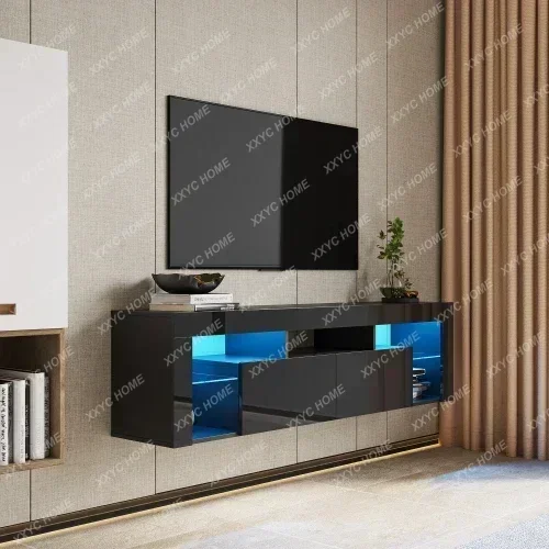 A Luxury Television Cabinet Latest  Tv Table Stands Modern Cabinet Media Console Meubles With LED For Living Room