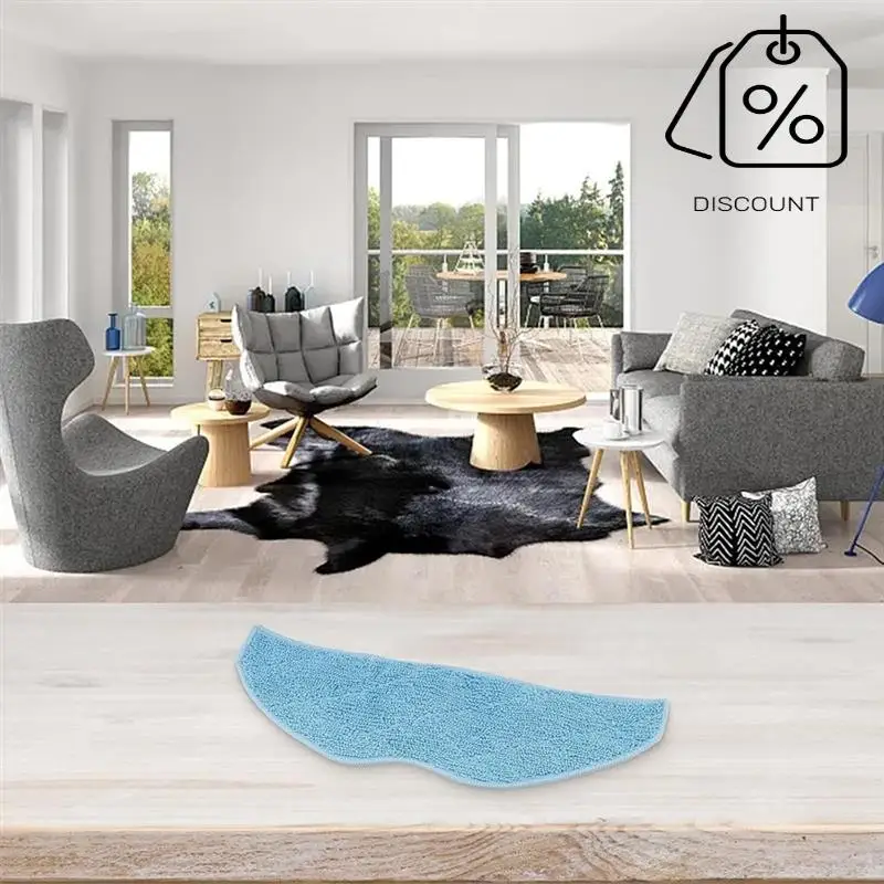 10PCS Panni Mop Per EZVIZ RE4 /RE4 Plus/RE5 /RE5 Plus Accessori Per Aspirapolvere Lavabile In Microfibra Mop Pads-Y48A