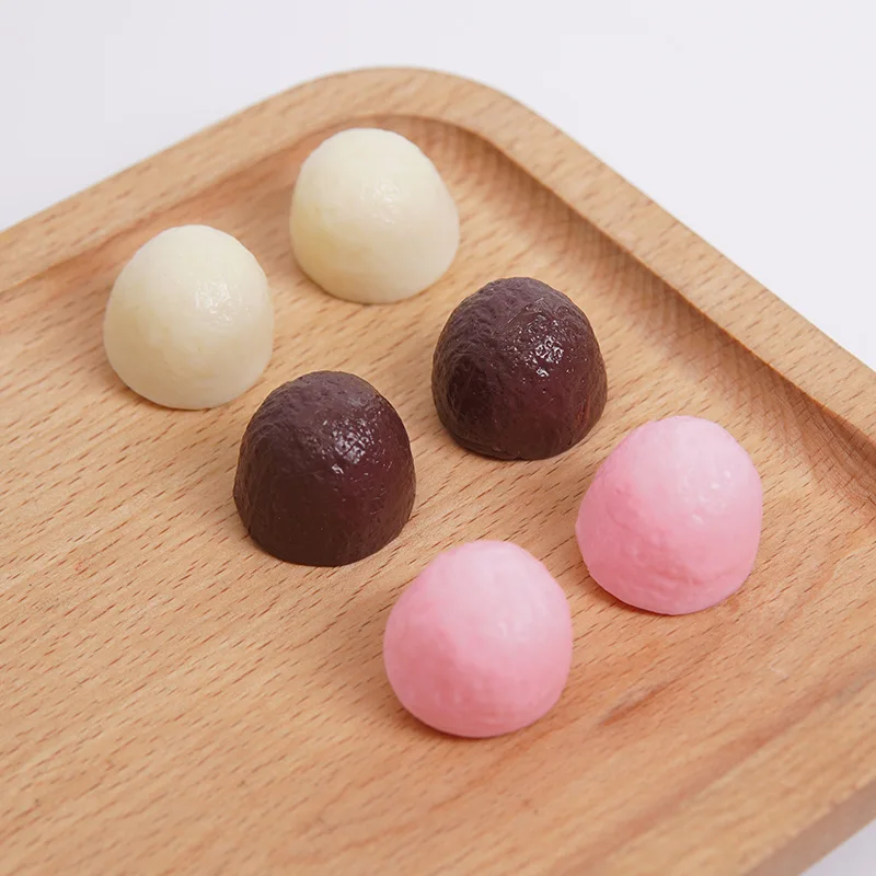 10 قطع محاكاة الشوكولاته الاصطناعية نصف دائرة الشوكولاته وهمية الحلوى نموذج حزب التصوير الدعائم عرض عينة الغذاء