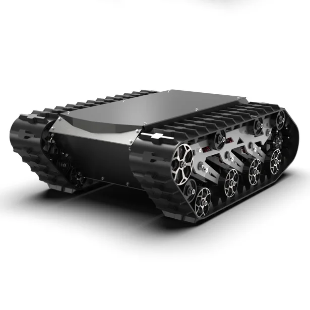 48V DC brushless motor 785W*2 medium ground mobile robot remote control electric crawler robot mobile chassis for sale