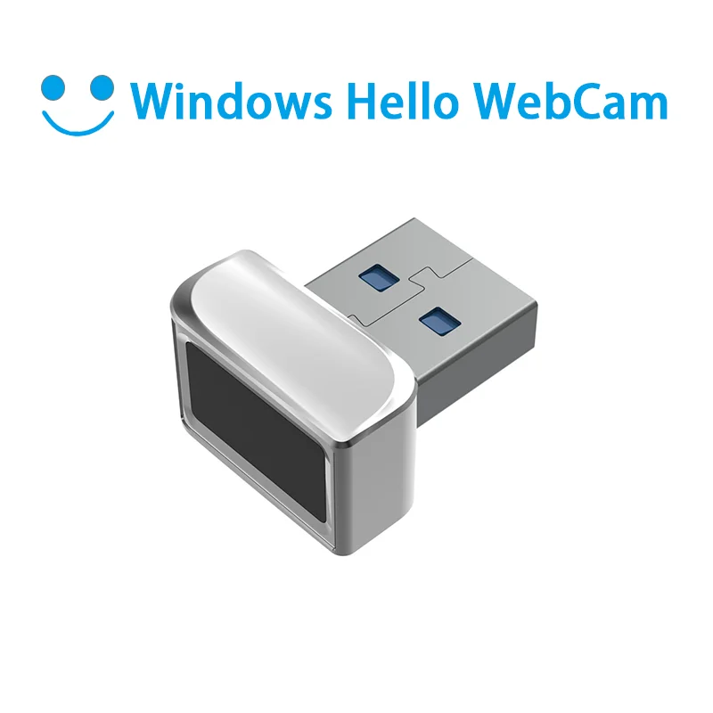 Secure USB Fingerprint Reader with Metal Interface for Windows 10/11 Hello Easy Biometric Secure Login