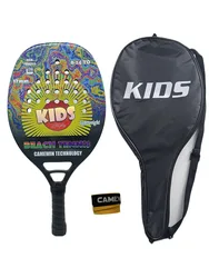 6-14yo Kids Beach Tennis Racket Beginner Racket Carbon Fiber 270g Light Suitable For Child With Cover Presente Black Friday 2023