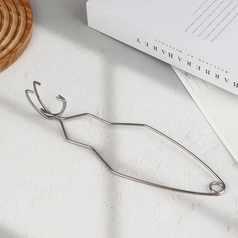25.5CM Stainless Steel Crucible Tong Crucible Clamp Crucible Pliers White Gold Bowl Melting Gold Furnace Accessories