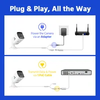 Annke 8MP 4K HD IP Security Camera Poe Dual Light Audio Fixed Bullet Camera Human Vehicle Detection 256G SD Storage ONVIF IP67 3