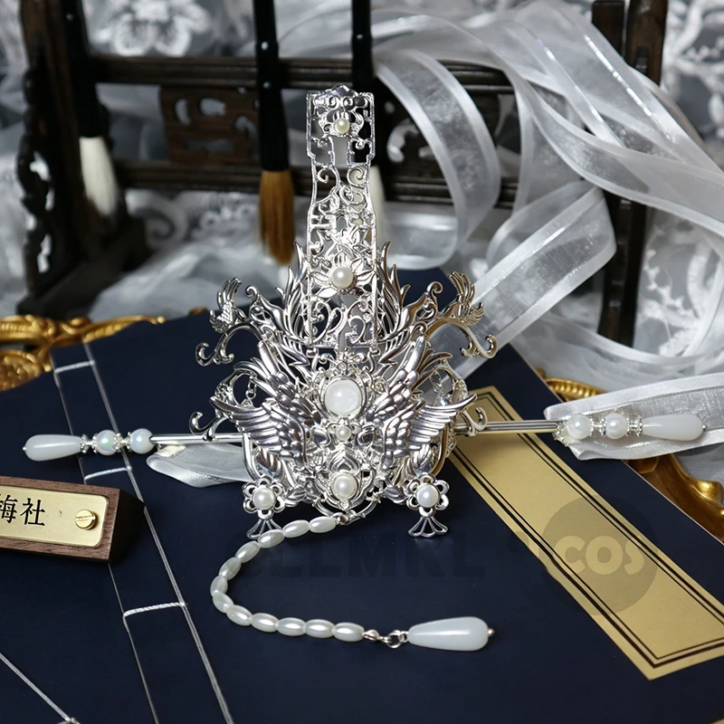 Tian Guan Ci Fu Shi Qingxuan Scum Villain Self Saving System Shen Qingqiu Cosplay Hair Crown Tiara Props Halloween Accessory - view 5