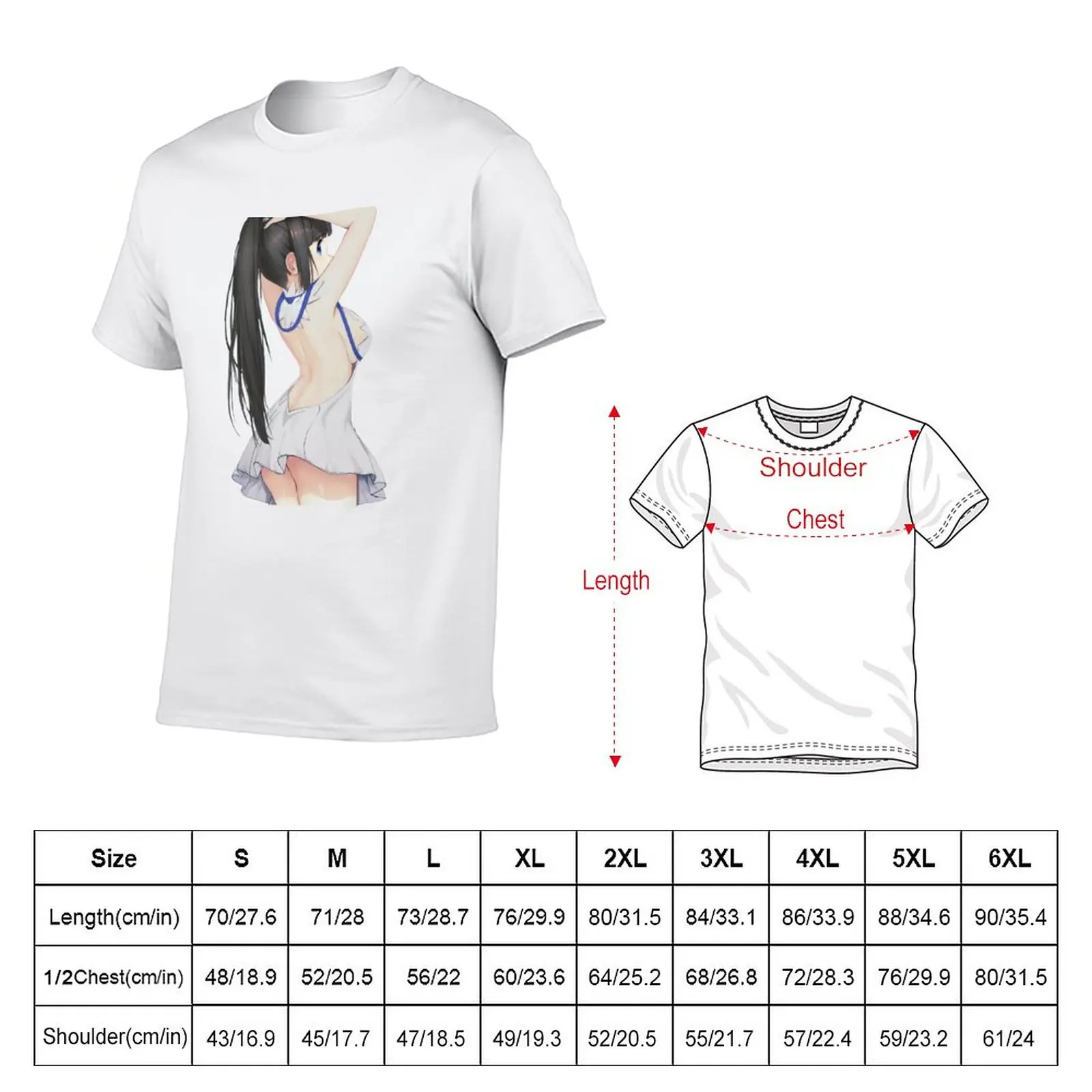 New Hestia T-Shirt anime clothes Anime t-shirt blank t shirts t shirts men