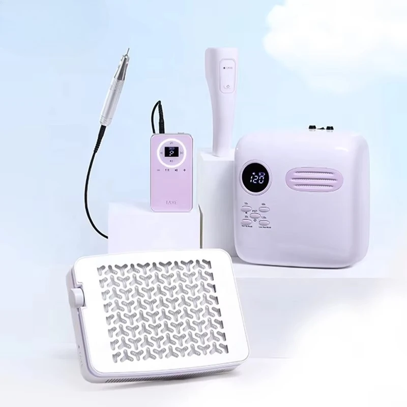 High-quality professional nail lamp, nail vacuum cleaner, nail drill, electric file set.