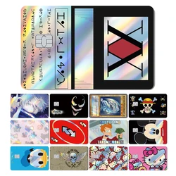 Magiczna rekin Hello Kitty Meme Anime Panda Hunter X Hunter Venom Holographic Laser Shine Credit Debit Card Film Skin Sticker