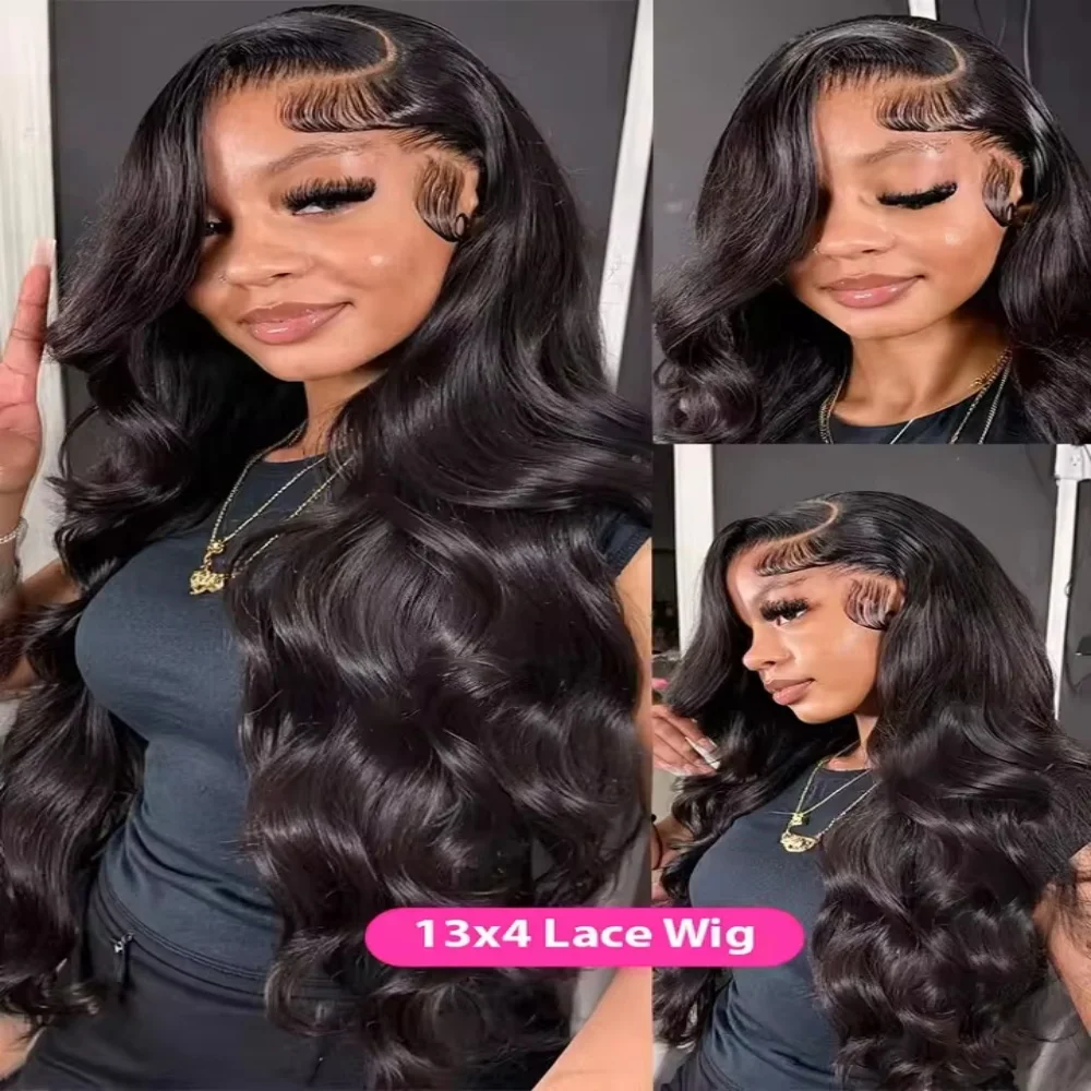 40 42 Inch Body Wave Lace Front Wig PrePlucked With Baby Hair 13x4  HD Lace Frontal Wigs For Women Body Wave Human Hair Wigs image 6