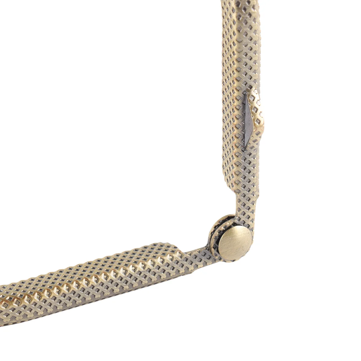 

Retro Square Purse Frame 12.5cm Coin Bag Embossed Flower Beads Lock for DIY Handmade Craft Accessories