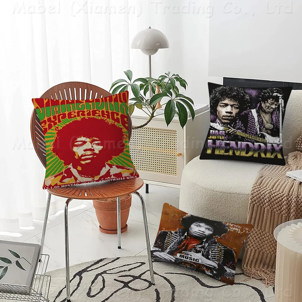 

SINGER J-JIMI H-HENDRIX Pillow Gifts Home Office Furnishings Bedroom Sofa Car Cushion Cover Case 45x45cm