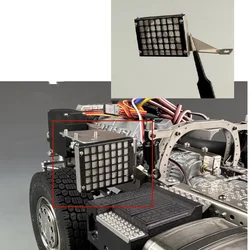 Metal Parking Air Conditioning Radiator for Tamiya 1/14 RC Truck Scania 770s Actros Volvo Tractor RC Trailer LESU Tamiya Parts