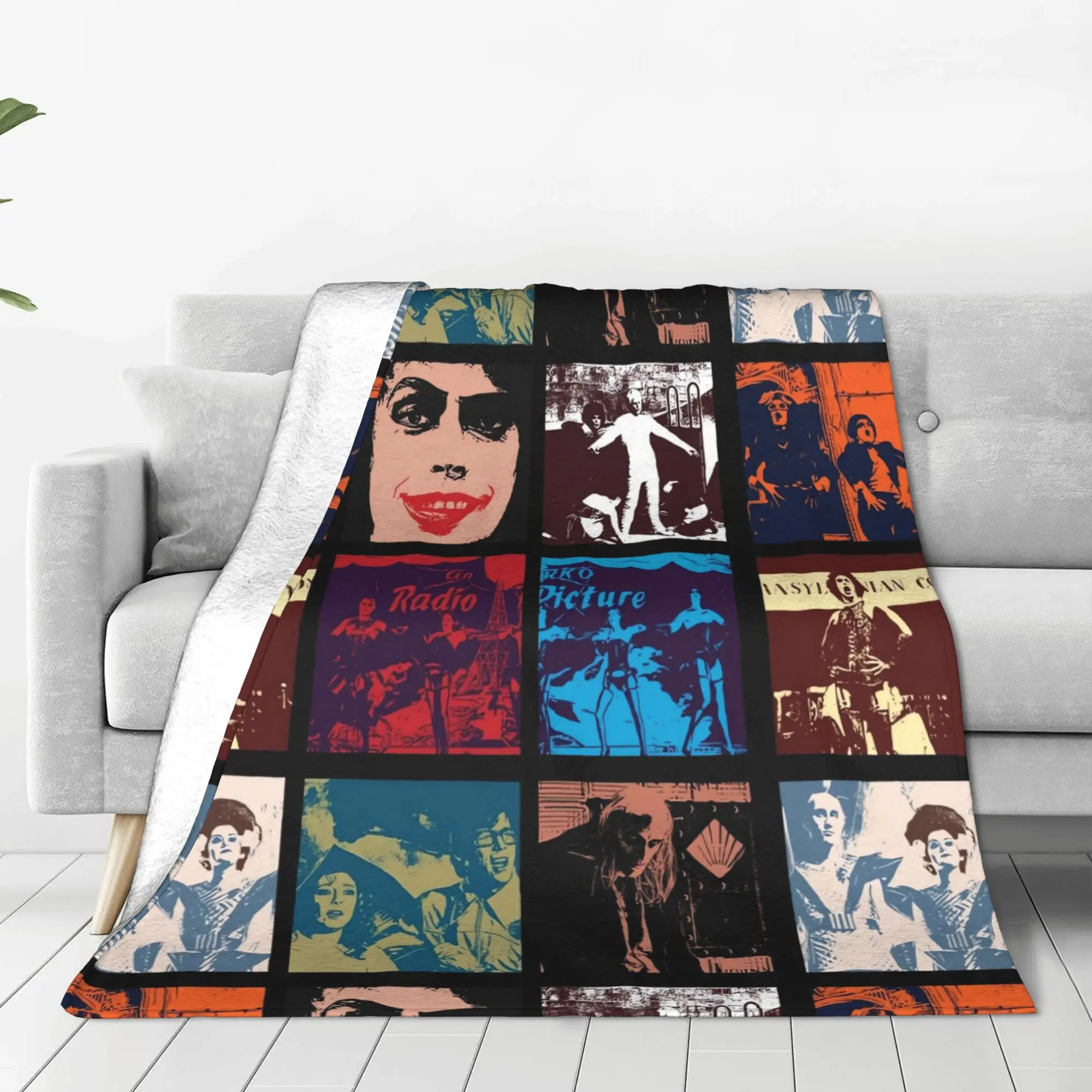 Customize The Rocky Horror Picture Show collage cult classic film all times blankets Warm Flange blankets Soft and comfortable b