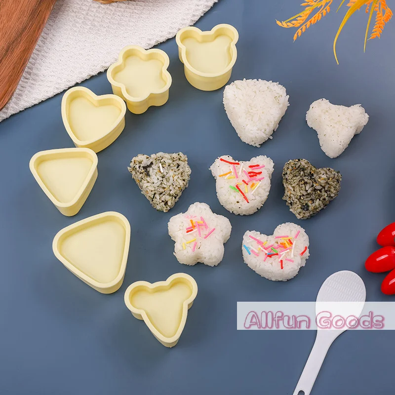 [TG835]New DIY Sushi Mold Onigiri Rice Ball Food Press Triangular Sushi Maker Mold Japanese Home Kitchen Bento Accessories Tools
