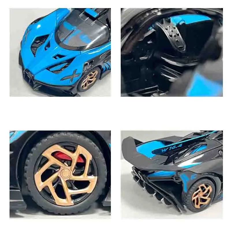 

1:32 Bugatti Bolide Super Sports Car Diecast Model Car Alloy Metal Classic Collections Hobby Display Ornaments Trendy Toy Friend