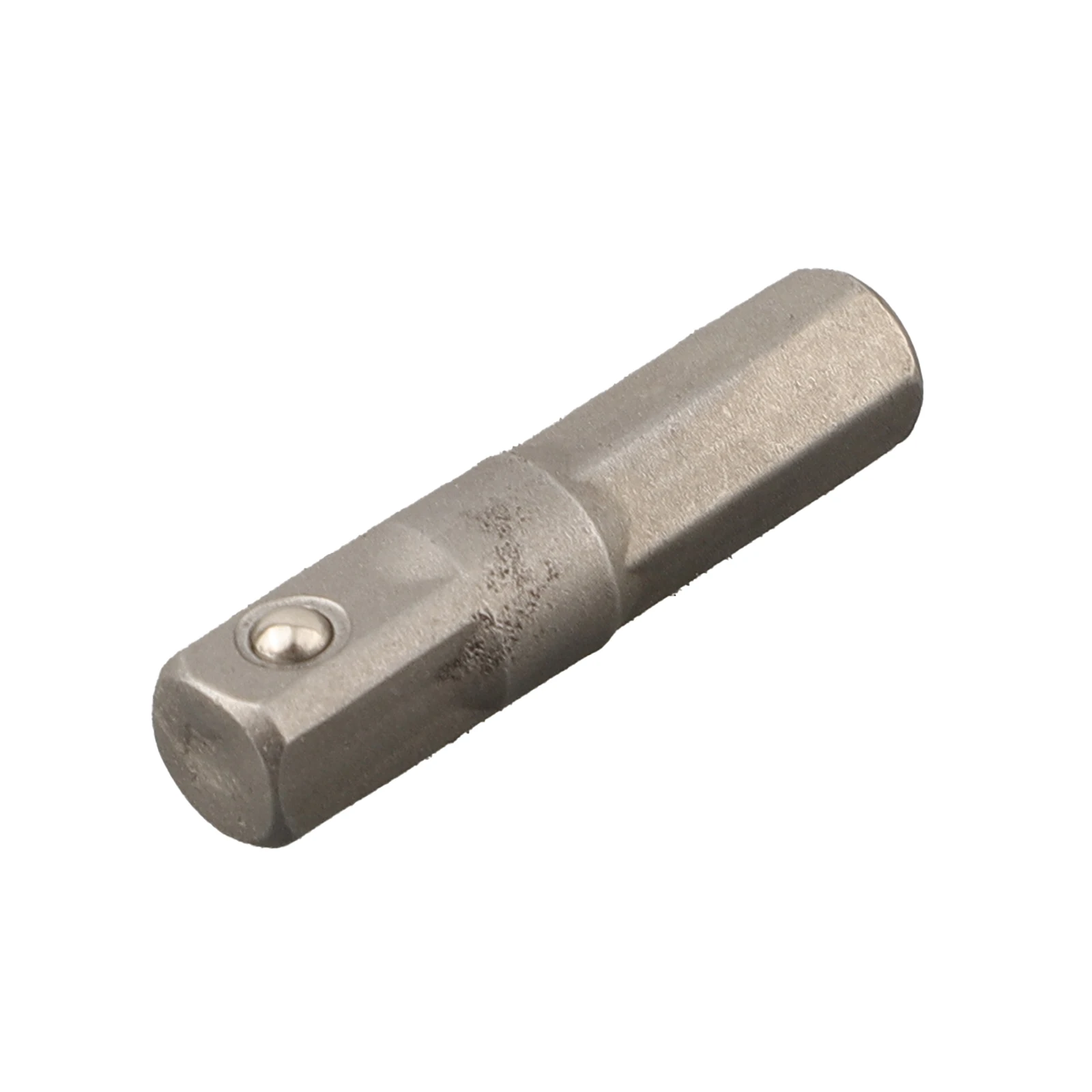 Socket Adapter with 1/4 Inch Hex Shank Converts Hex Input to Square Output for Use on Drill Drivers and Screwdriver Systems
