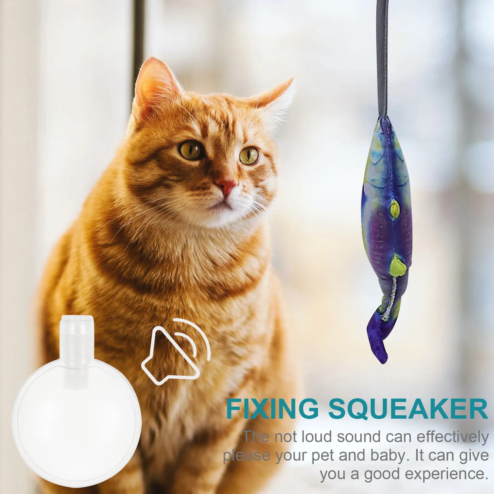 100pcs Pet Toy Squeakers – Replaceable Plastic Noise Makers for DIY Dog Cat Toy Repair & Crafting