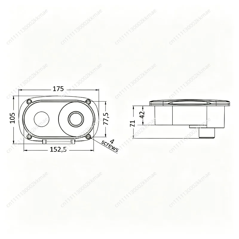 Marine Deck Shower Recessed Beam Shower Kit Marine Concealed Shower