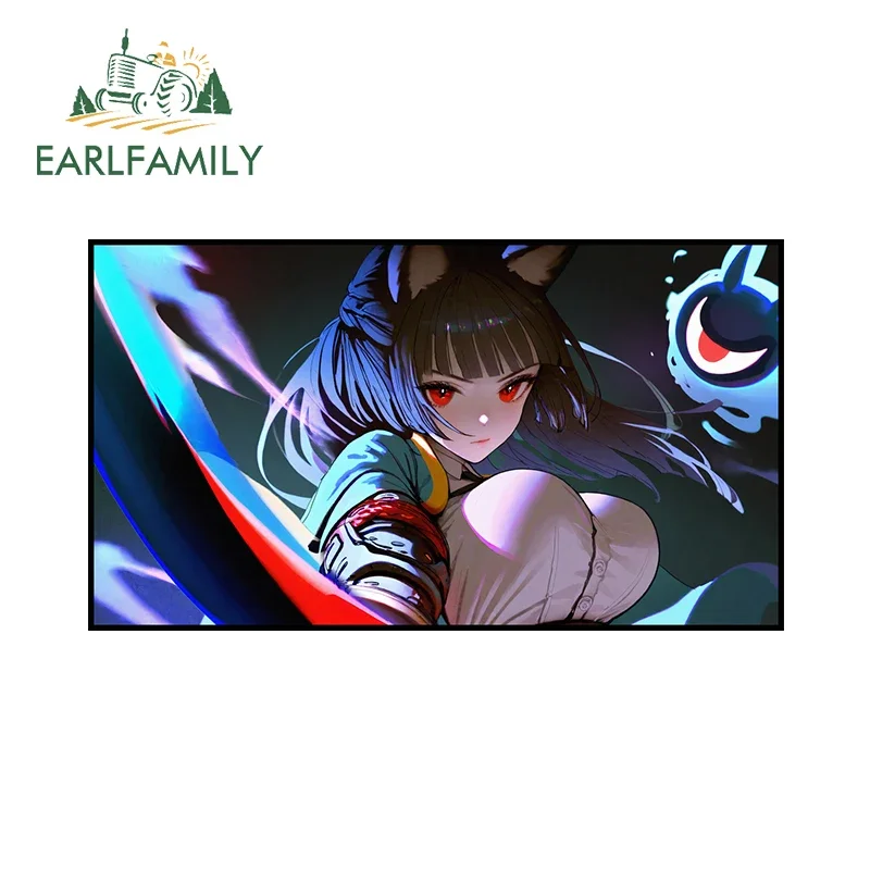 EARLFAMILY for Zenless Zone Zero Miyabi Creative Car Stickers and Decals Personality Cool Strip Waterproof Graffiti Car Styling