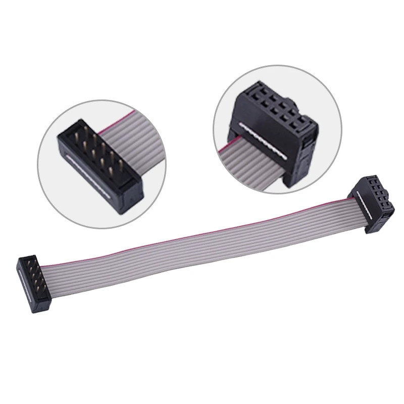 1pcs Gray Cable Idc Wire To Fd(dc4) Solder Plate Male To Female Spacing 2.54 2651 Forward