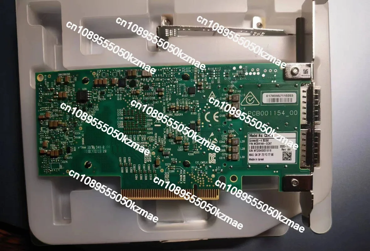 MCX414A-GCAT 50GbE dual port network interface card 2xQSFP28 50Gbe PCIe x8 HHHL CX-4