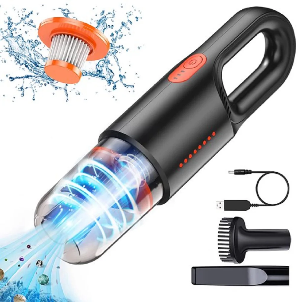 

Portable Car Vacuum Cleaner, 8000 Pa Handheld Vacuum Cordless Rechargeable Powerful Hand Vacuum for Home Car