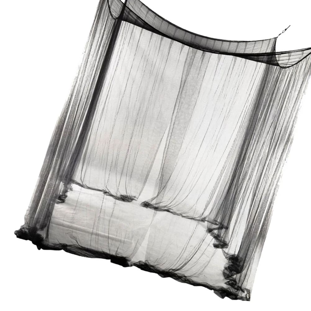 

Four-door Mosquito Mosquito Net Large Square Bed Canopy Full Size Curtain Queen Bedroom Decor Easy Clean Home