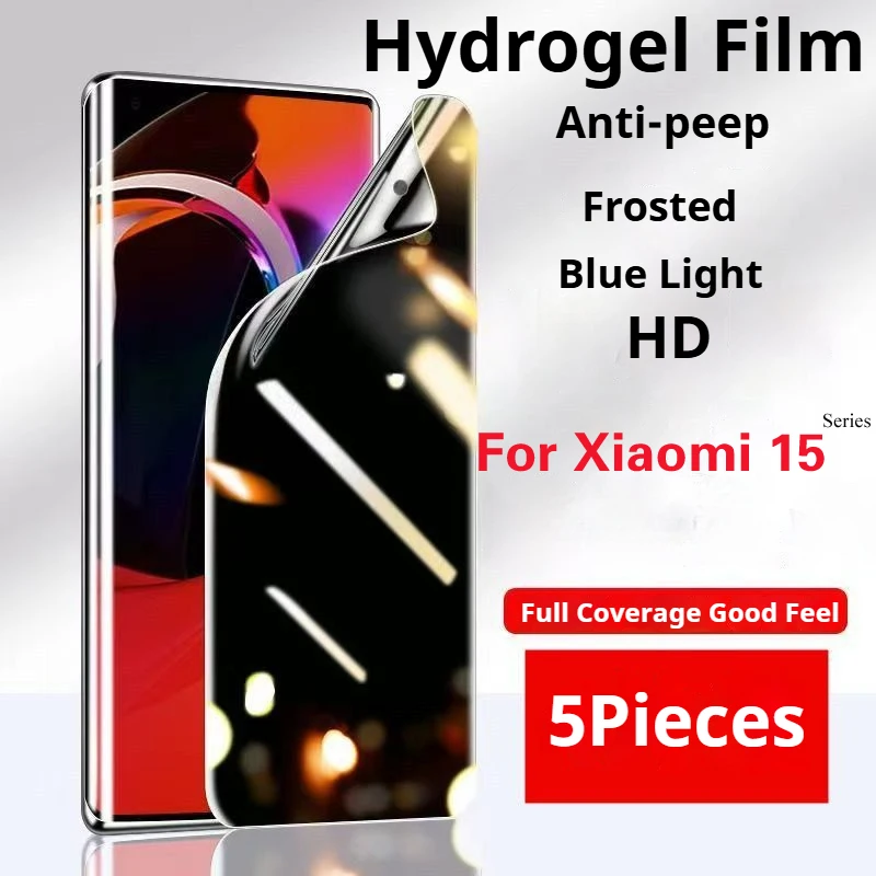 Xiaomi15SPro Privacy Screen Protector For Xiaomi 15Pro Matte Hydrogel Film Xiaomi15Ultra Soft HD Anti Peepin Mi15 Full Coverage