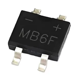 MB6F MB-F SMD 정류기 브릿지, 초박형 브릿지 스택, 0.5A, 600V, 100 개