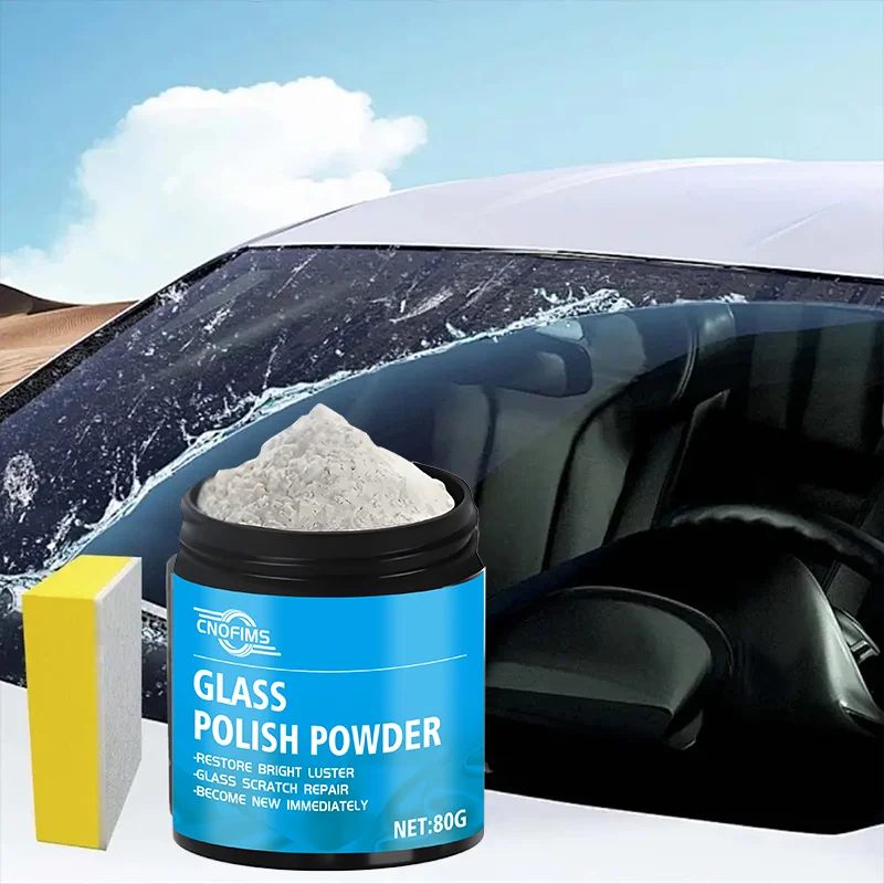 NEW Car Glass Polishing Powder Auto Glass Polishing Cleaning Powder Safe And Gentle Vehicle Cleaning Tool For Removing Oil Film