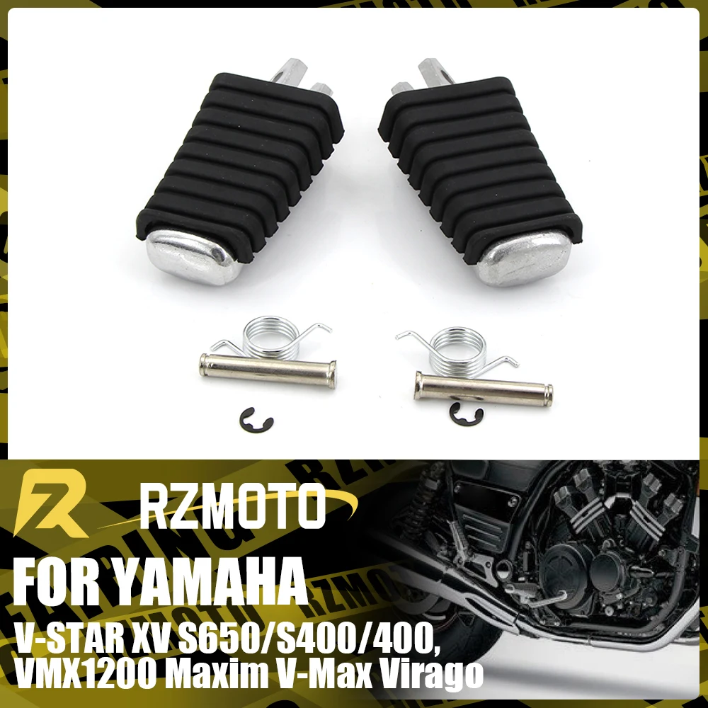 FOR Yamaha VJ700 XJ700S XV700 XV750 V-STAR XVS650 XVS400 XV400 All Years Motorcycle Footrests Foot Peg Pedal Foot Rest