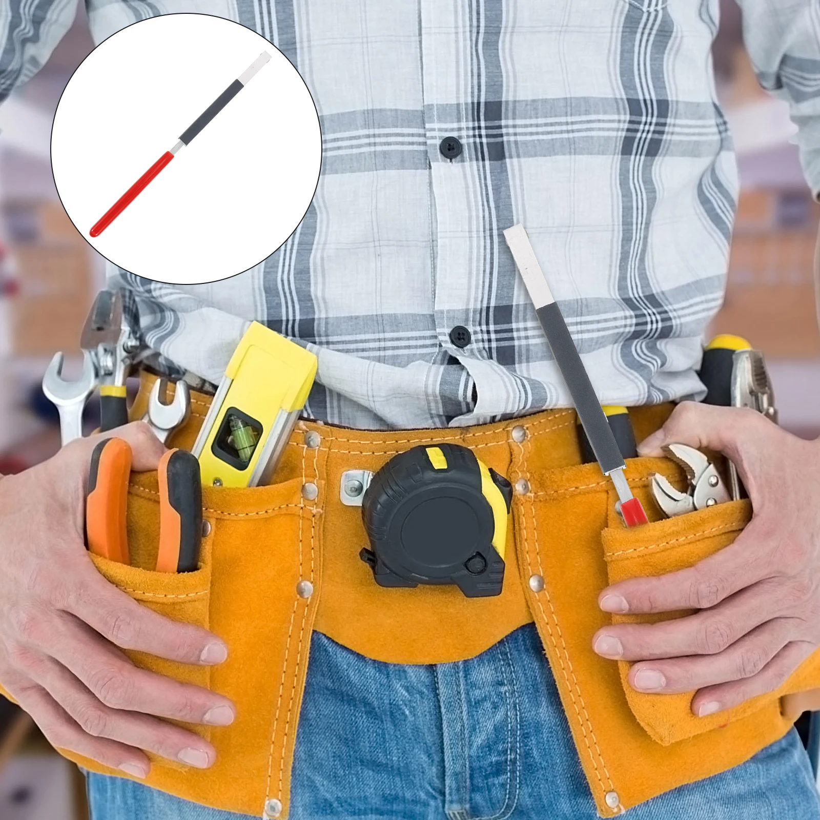 

1pc Sandpaper Clip Plastic Manual Holder Fixing Burrs Rust Removal Grinding Tool 90Mm Reusable Durable Lightweight Clamp Stick