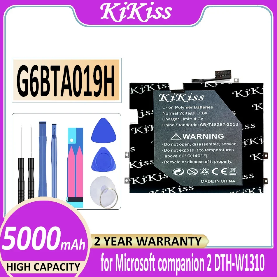 

Аккумулятор KiKiss 5000 мАч для Microsoft G6BTA019H cintiq спутник 2 company 2 DTH-W1310 0B23-00E00RV Bateria