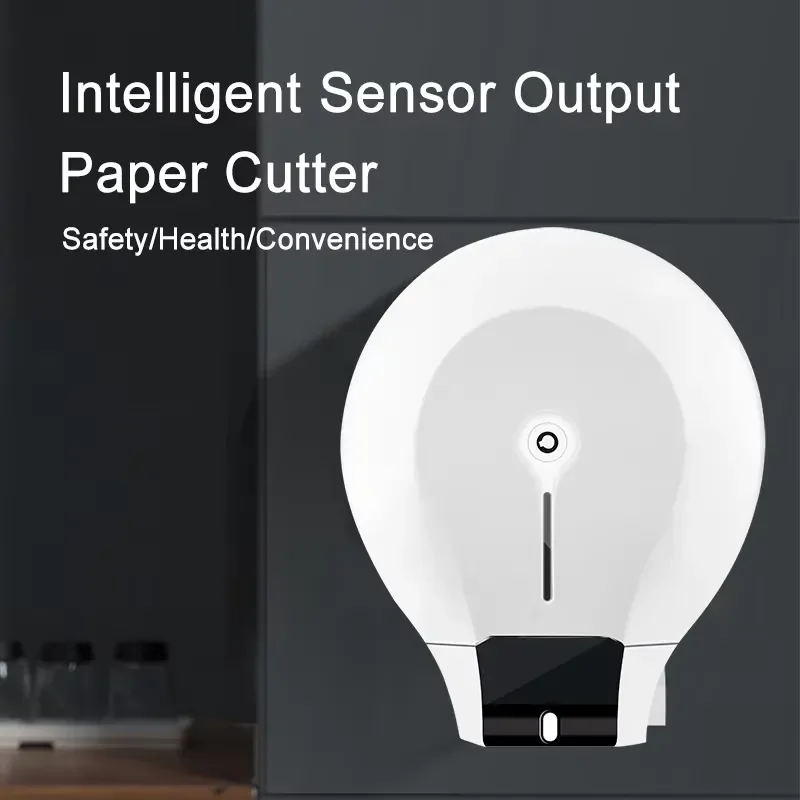 Plastic Automatic Auto Cutting Toilet Paper Dispensers Sensor Touchless Toilet Paper Holders