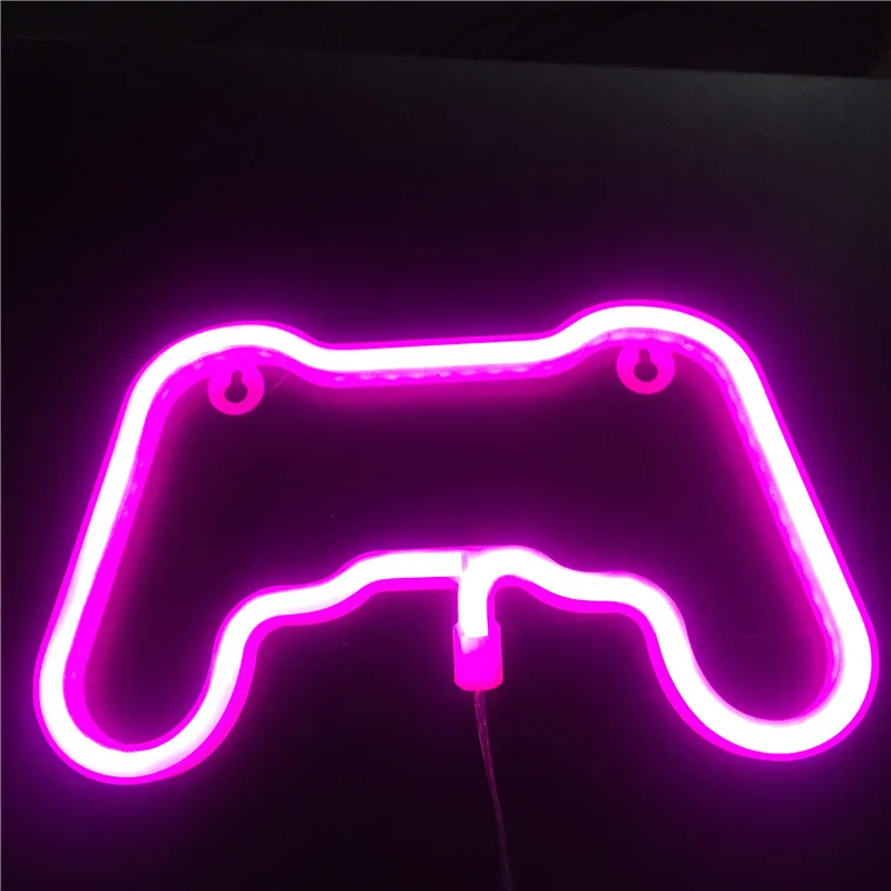 

Gamepad Shaped Neon Light LED Neon Sign for Game Room LED Strips Wall Birthday Party Home Decoration Children Gift USB Powered