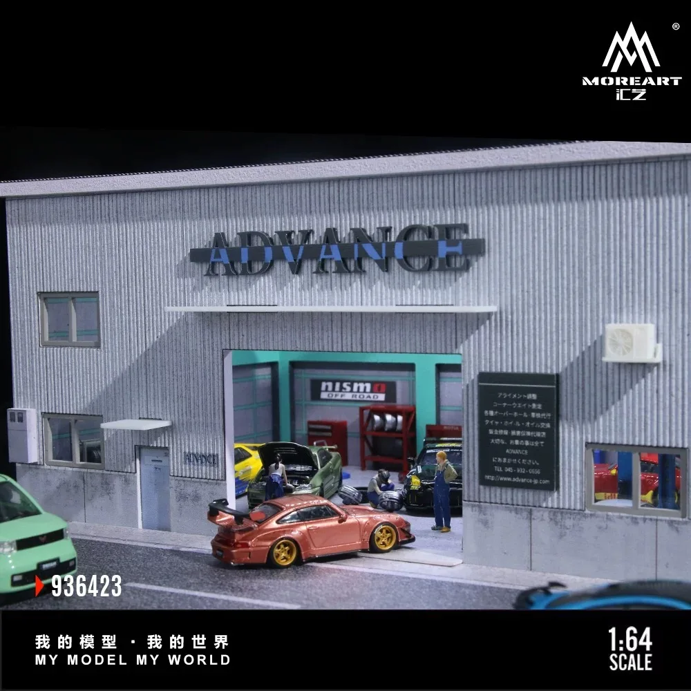 TimeMicro&MoreArt 1:64 Yokohama Repair Shop Lighting Scene Model