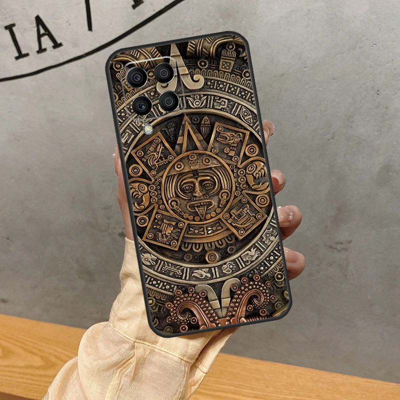 Mayan Calendar Case For Samsung Galaxy M32 M12 M52 M13 M23 M33 M53 M20 M21 M51 M30s M31s M14 M54 M34 Cover