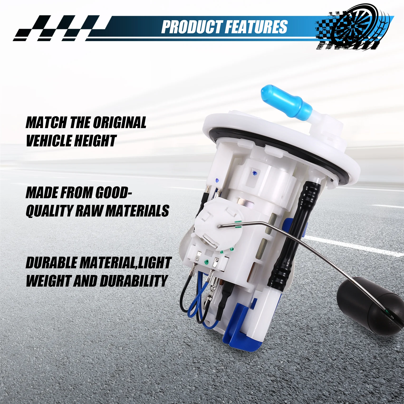 A85E-For MT-25 MT-03 YZF-R3 YZF-R25 T9 Compatible Motorcycle Fuel Pump Assembly 1WD-E3907-00 1WD-E3907-11