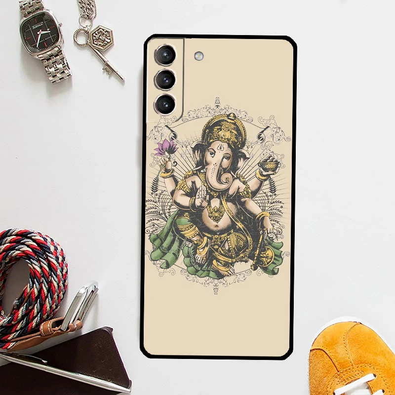 Lord Ganesha Case For Samsung Galaxy S24 Ultra S23 S22 S21 Plus S20 FE S8 S9 S10 Note 10 20 Ultra Cover