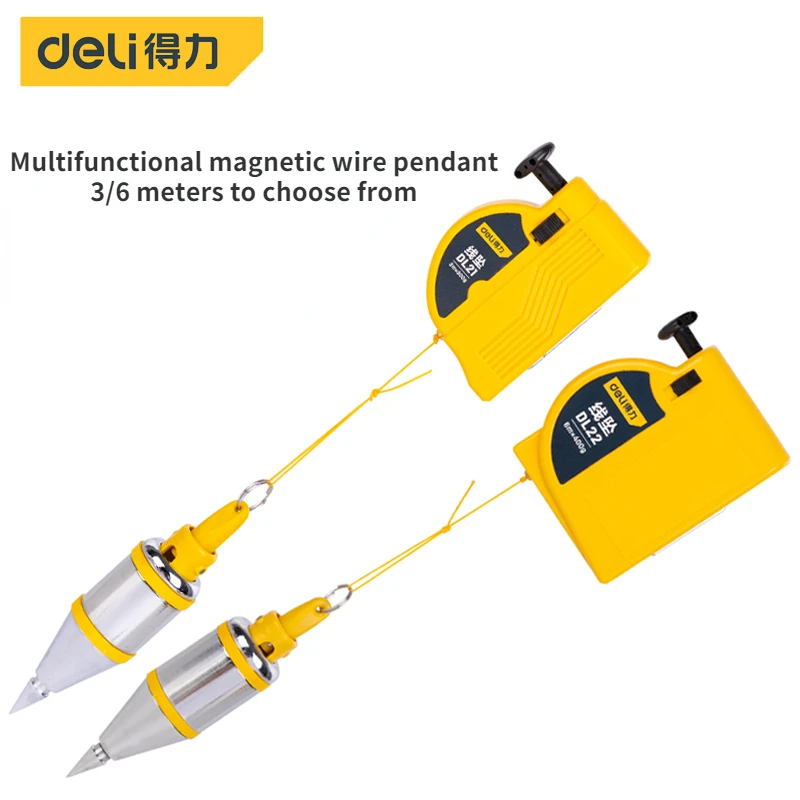 Imagem -03 - Magnetic Plumb Bob Setter Leveling Test Verticalit Measuring Tool Retrátil Line Reel Pendurado Wire Hammer Ferramentas Manuais Meter