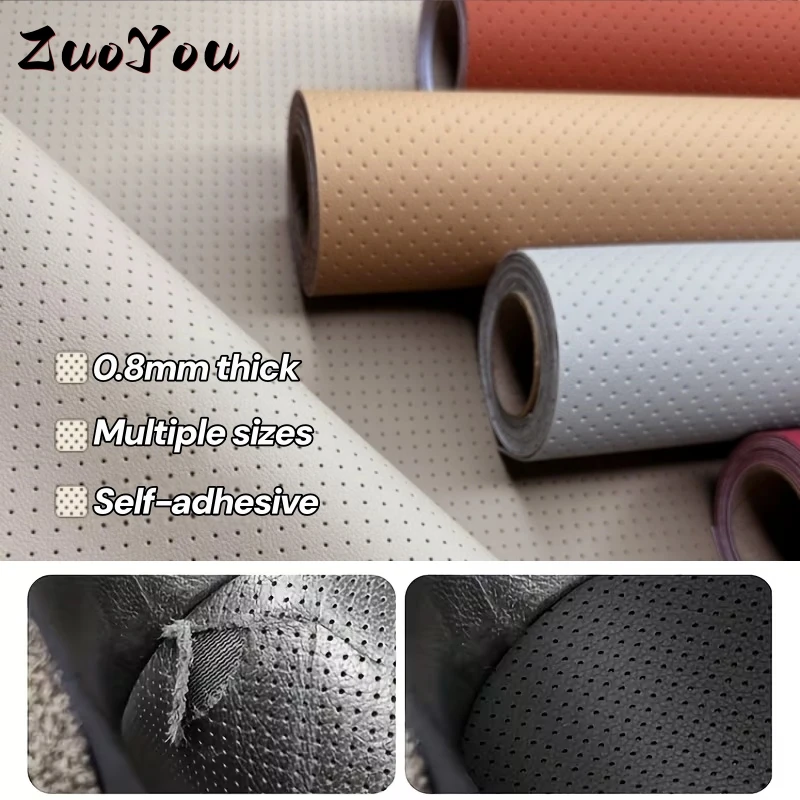 

High Viscosity Breathable Leather Patch Sofa Repair Patch Self-adhesive PU Leather Patch for Car Interior Seat Modification Film