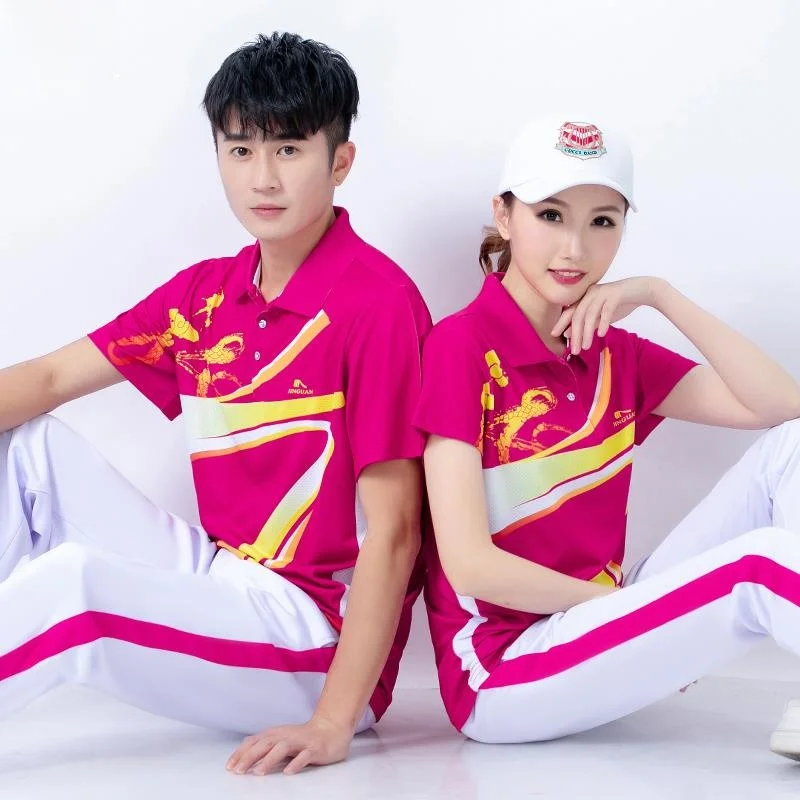 JinGuan Ropa deportiva Verano ex ort Sve Fitn Badminton Conjunto de camiseta Azul Cetición orm up Compra