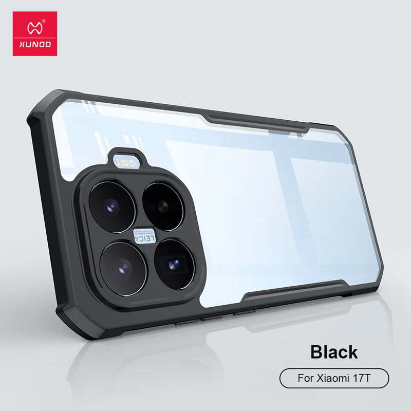 Funda for Xiaomi 17T Pro Case XUNDD Airbags Shockproof Transparent PC+TPU Camera Protection Cover for Xiaomi Mi 17T