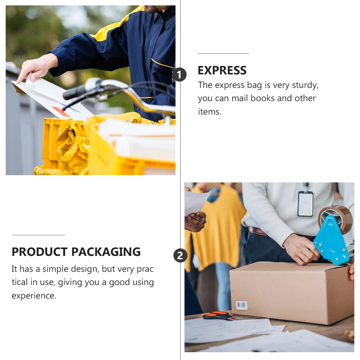 Bolsa exprés a prueba de golpes, bolsas de burbujas, bolsa de almacenamiento ligera e impermeable para correo, cosméticos, libros, bolsas a prueba de golpes, 25 uds.