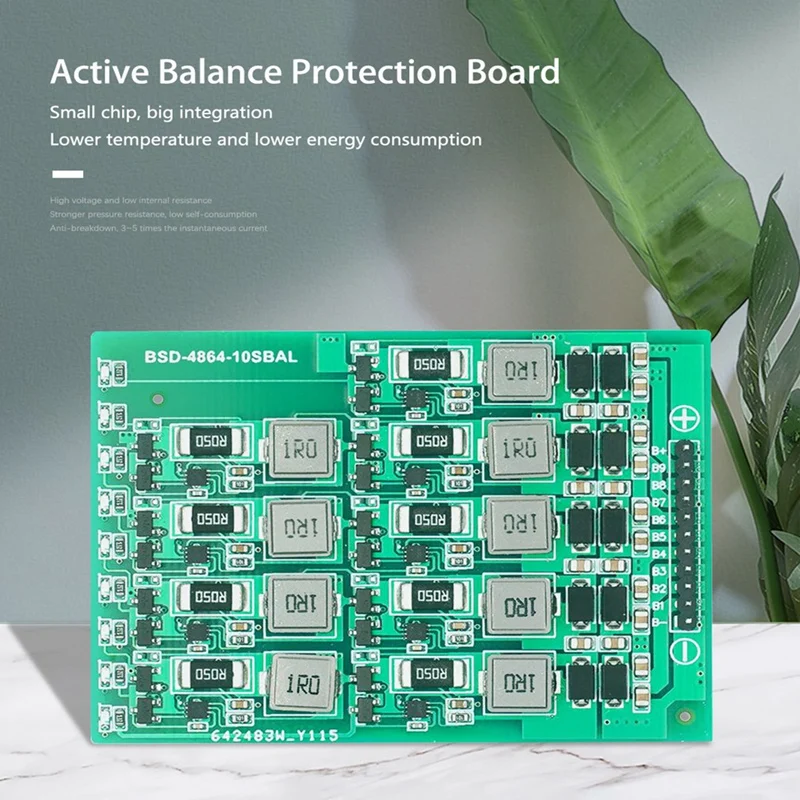 2-10S Li-Ion/Lifepo4 BMS Lithium Battery Active Balance Board Battery Active Balance Board Balance Current Charge And Discharge